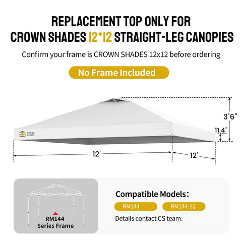 CROWN SHADES RM144 top featuring Velcro straps for secure adjustments.