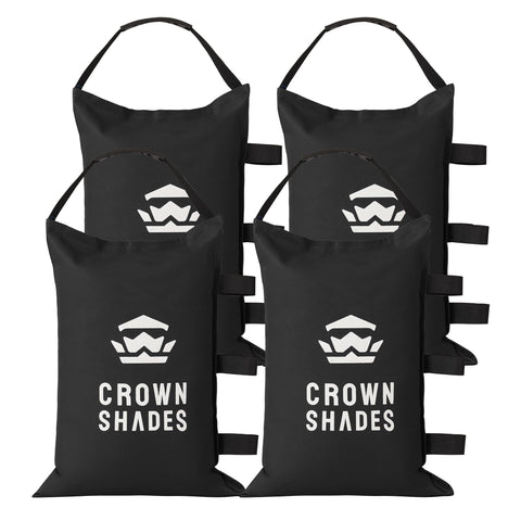 Crown Shades sand bags for canopy legs securely weigh down tents up to 150 lbs.