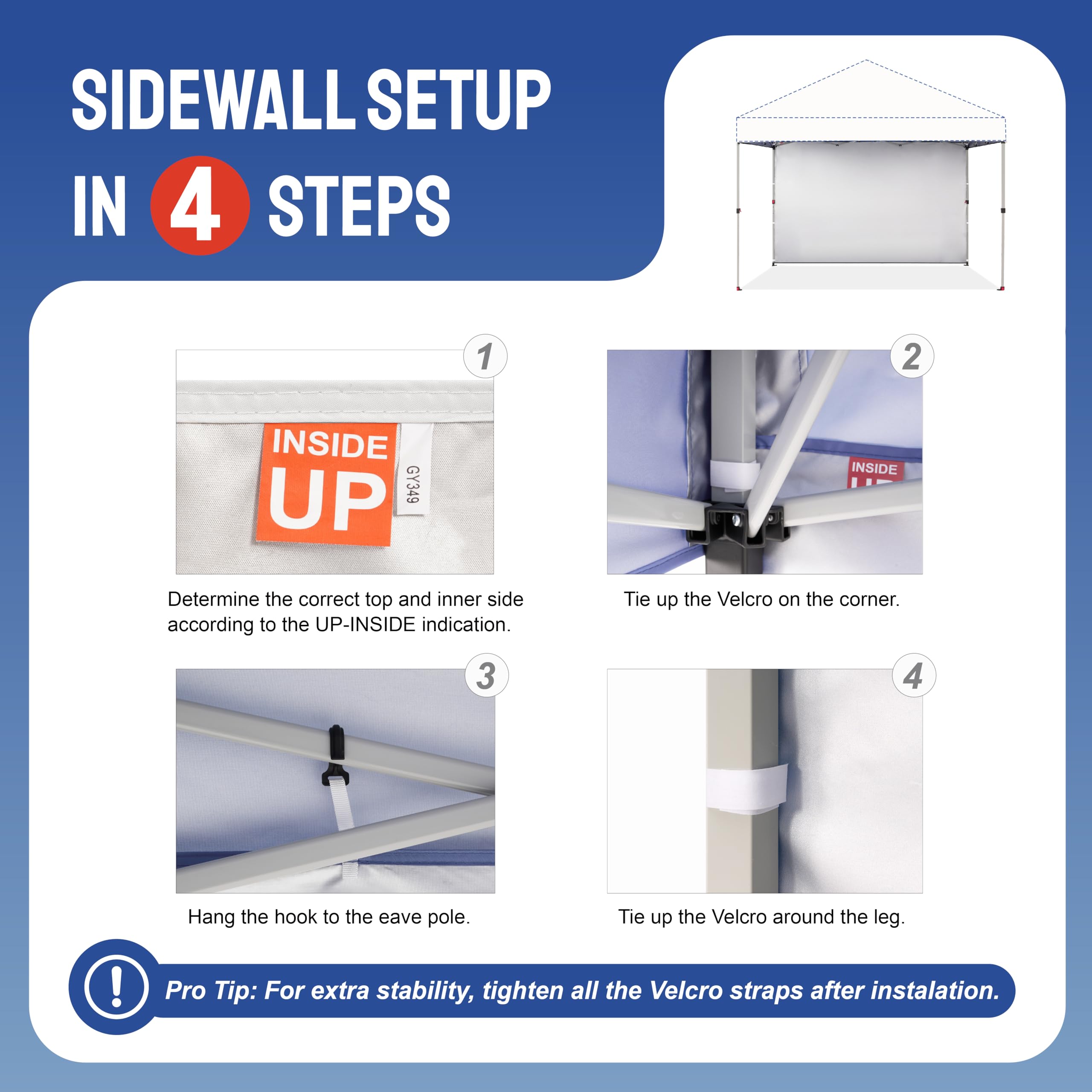 CROWN SHADES SunWall sidewall in packaging, single pack included.