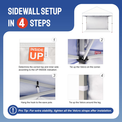 CROWN SHADES SunWall sidewall in packaging, single pack included.