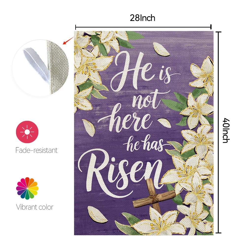 CROWNED BEAUTY burlap-texture polyester fabric flag close-up