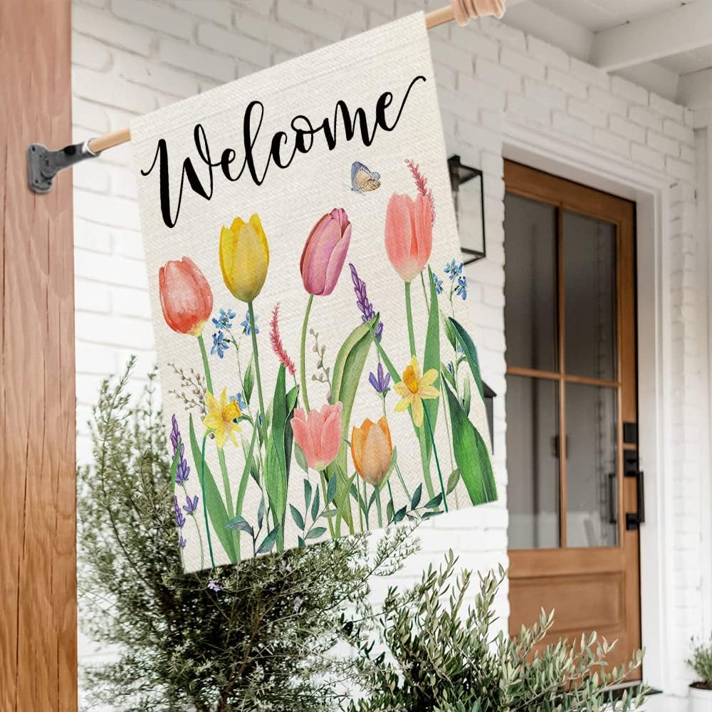 CROWNED BEAUTY double-sided flag print visible from both sides for vibrant curb appeal.