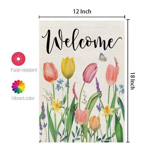 CROWNED BEAUTY hand-sewn edge flag for durable outdoor display.