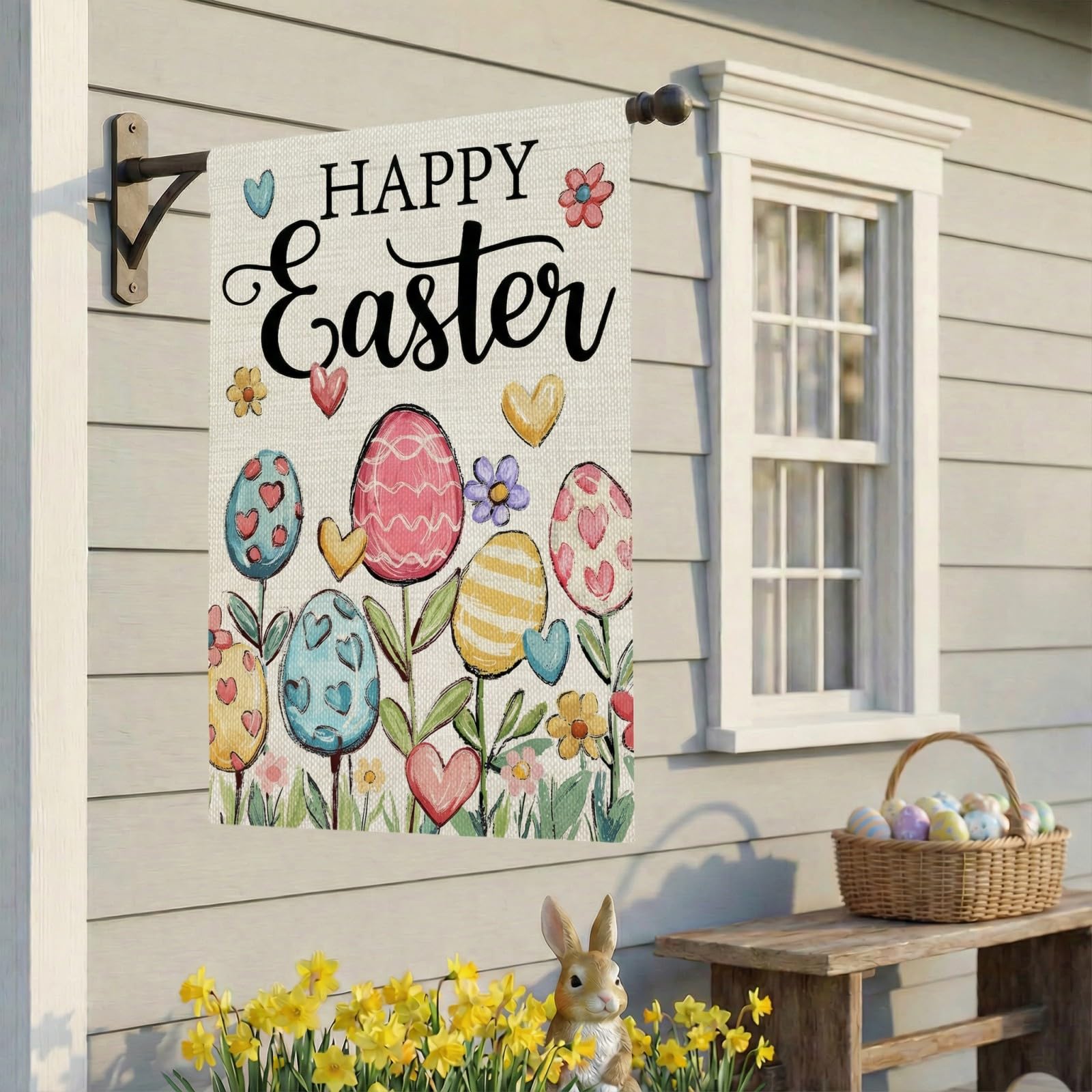 CROWNED BEAUTY outdoor Easter decor brightens gardens and patios