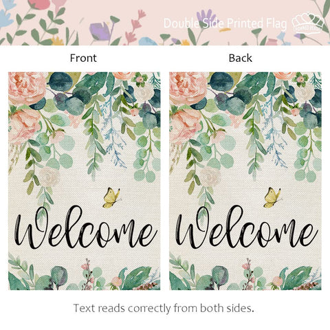 CROWNED BEAUTY Outdoor yard flag on standard stand for quick setup