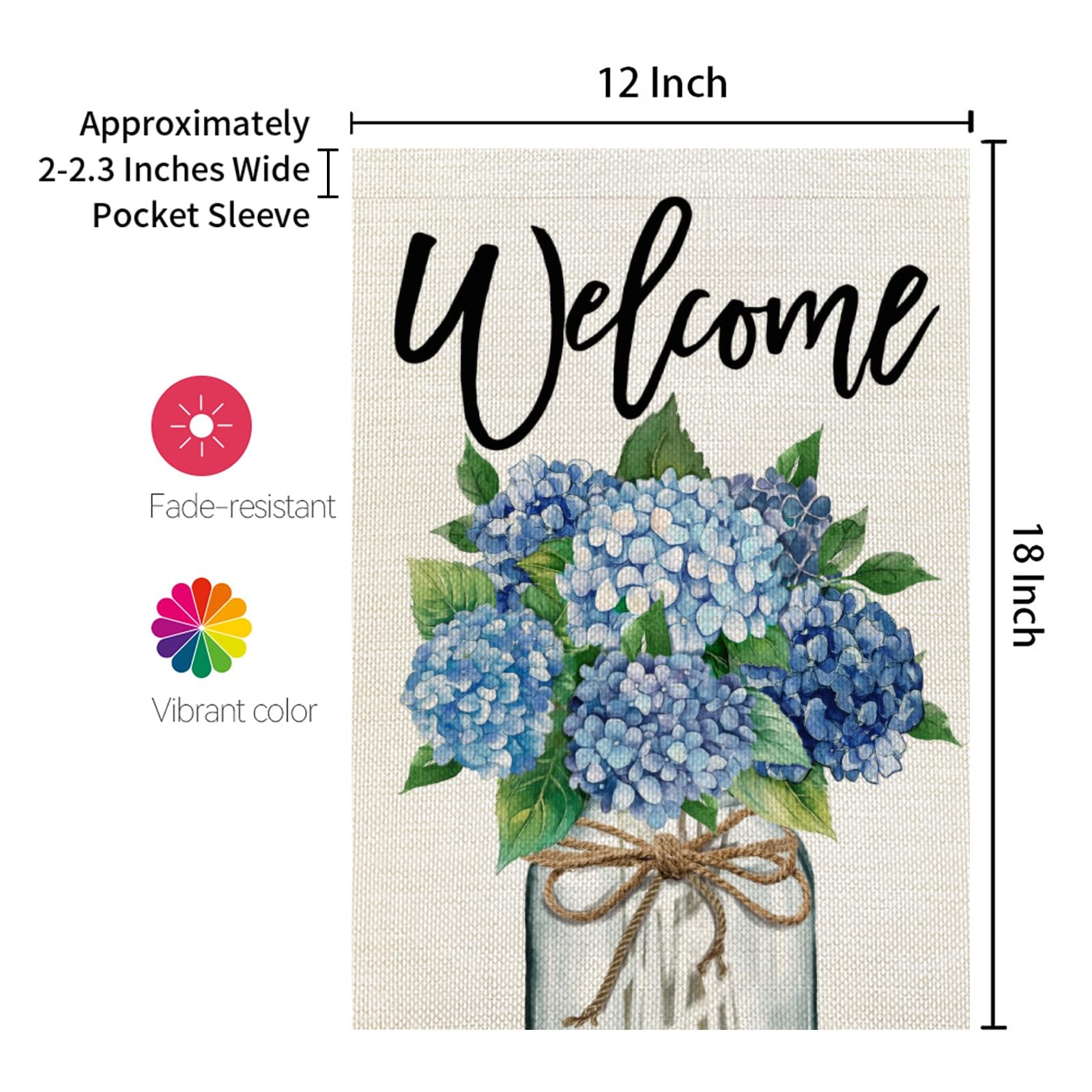 CROWNED BEAUTY 12x18 inch flag compatible with standard flag poles