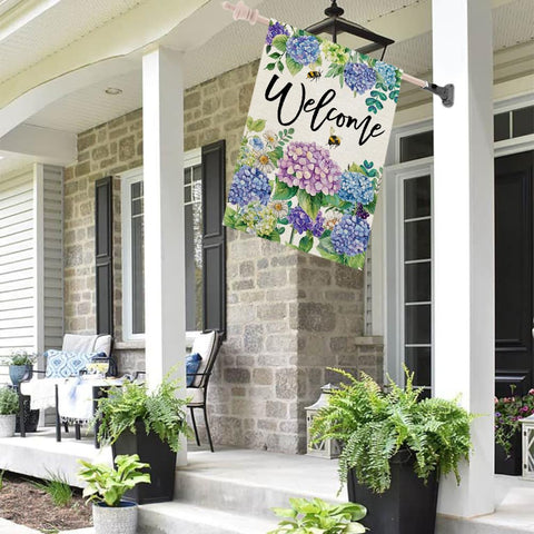 Crowned Beauty double-sided print displays vibrant hydrangea from both directions.