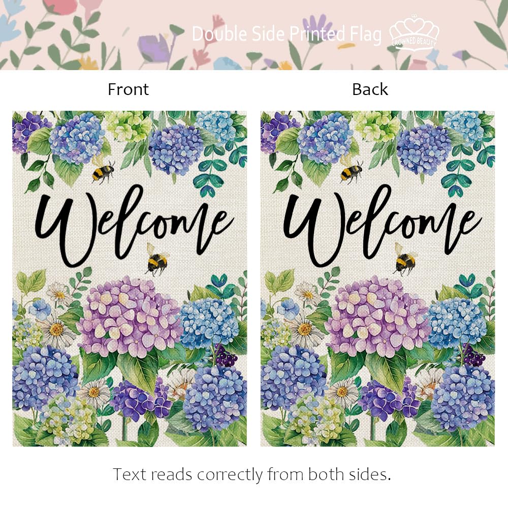 Crowned Beauty welcome design creates a warm greeting for guests.