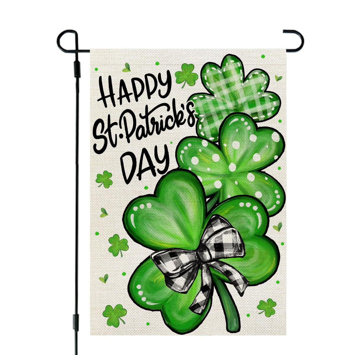 CROWNED BEAUTY closeup of shamrocks for vibrant outdoor decor.