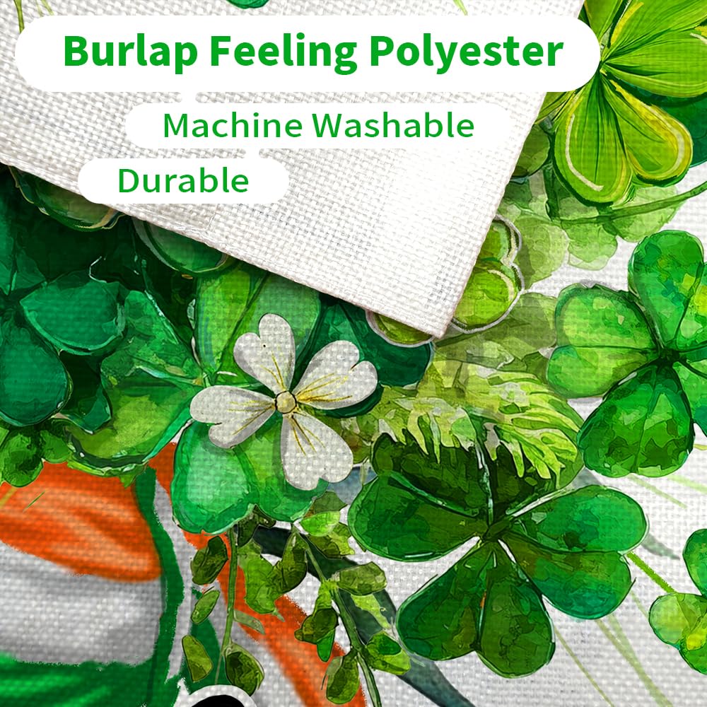 CROWNED BEAUTY St Patrick's Day gift flag idea for neighbors and friends.