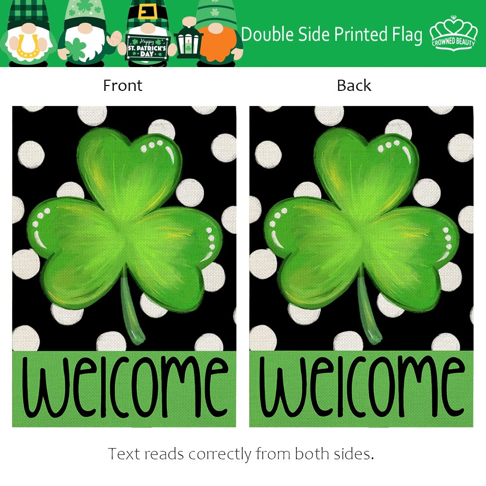 CROWNED BEAUTY 28x40 flag dimensions provide bold outdoor greeting for patios and gardens.