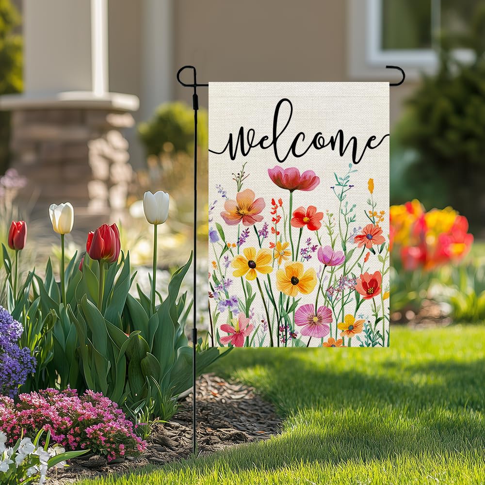 Crowned Beauty double-sided flag with vivid colors from every angle.