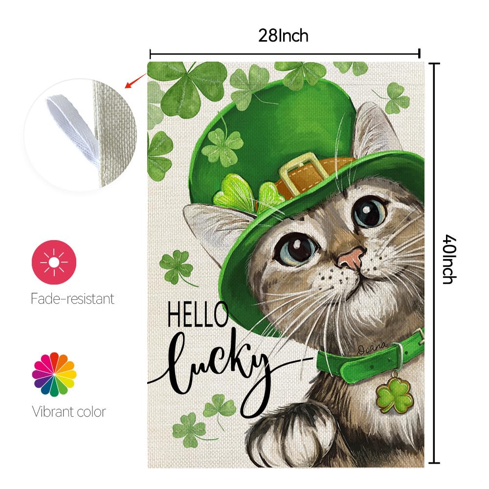 CROWNED BEAUTY weather resistant polyester flag for outdoor use with burlap-like texture.