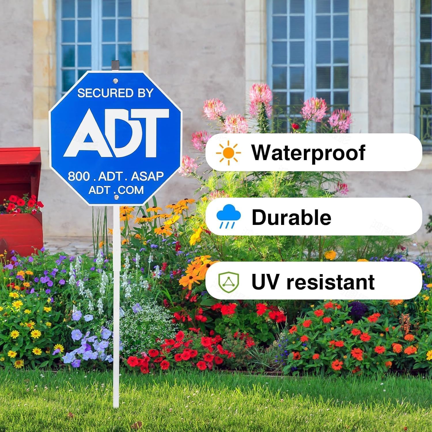 CR&SNG ADT sign featuring large, high-visibility lettering.