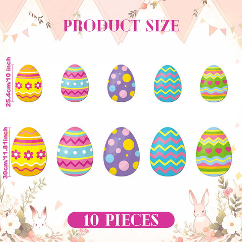 Crtiin Easter egg magnets in five styles offer versatile decorating options.