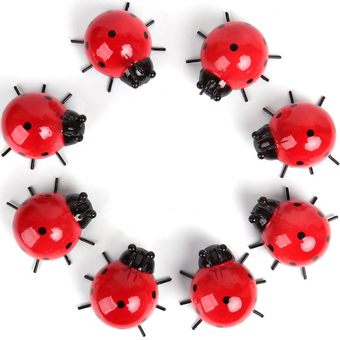 Cruis Cuka hand-painted bright red ladybugs add charm.