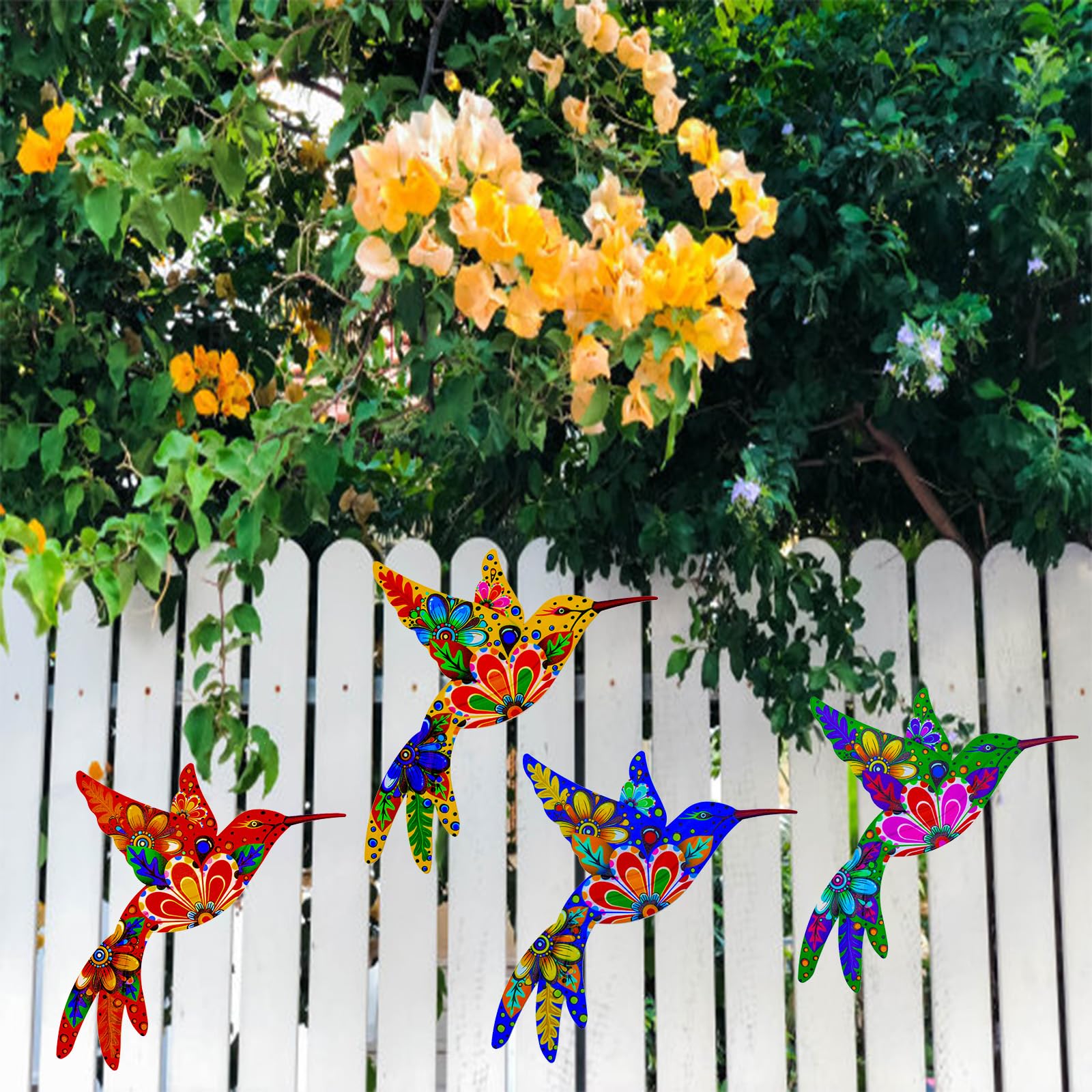 Colorful Cruis Cuka hummingbird decor enhances indoor walls and living spaces