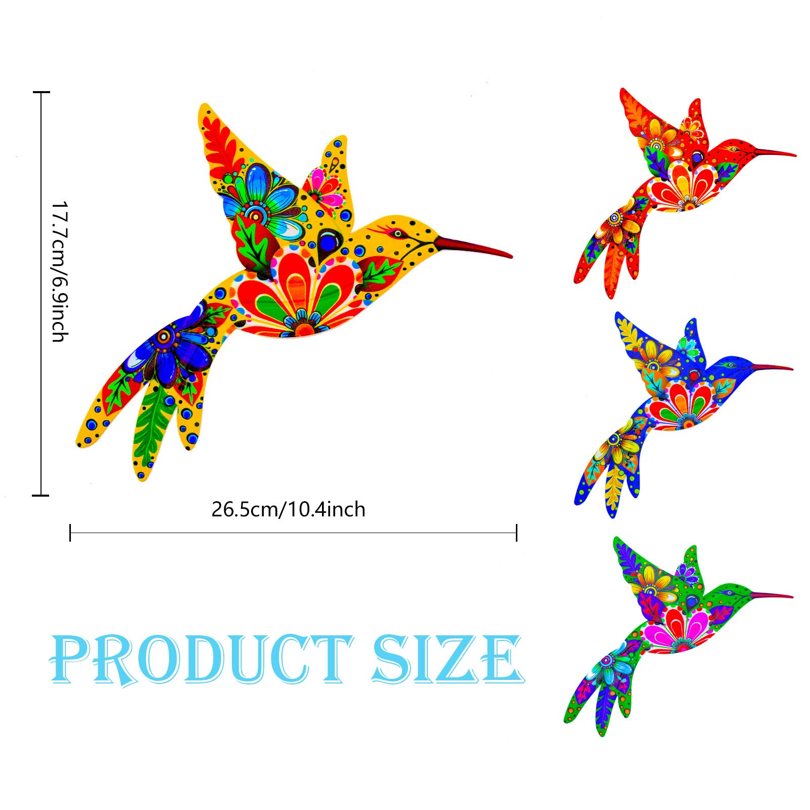 Cruis Cuka hummingbird wall art boosts yard ambiance with playful birds
