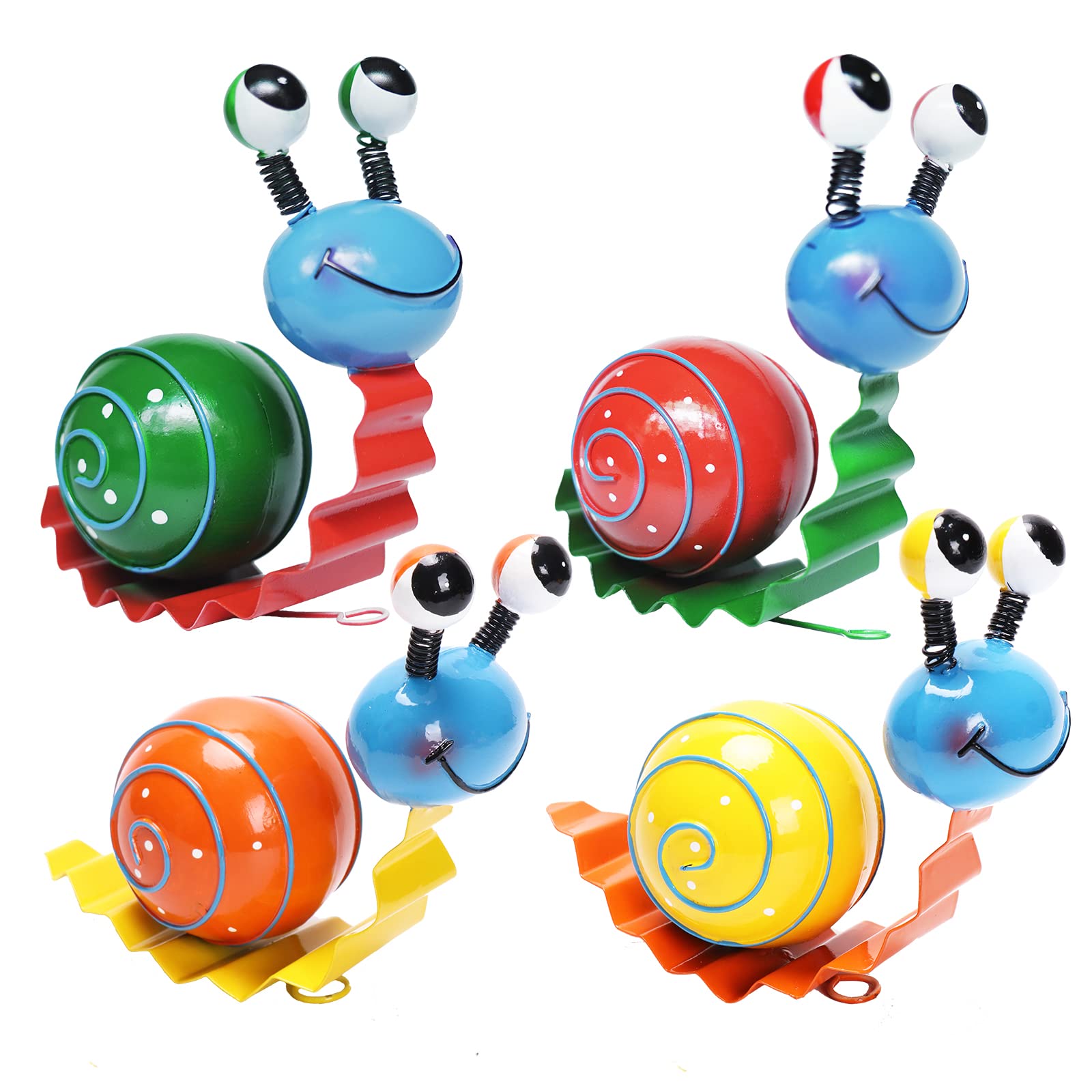 Cruis Cuka snail yard art yellow collection brightens garden spaces