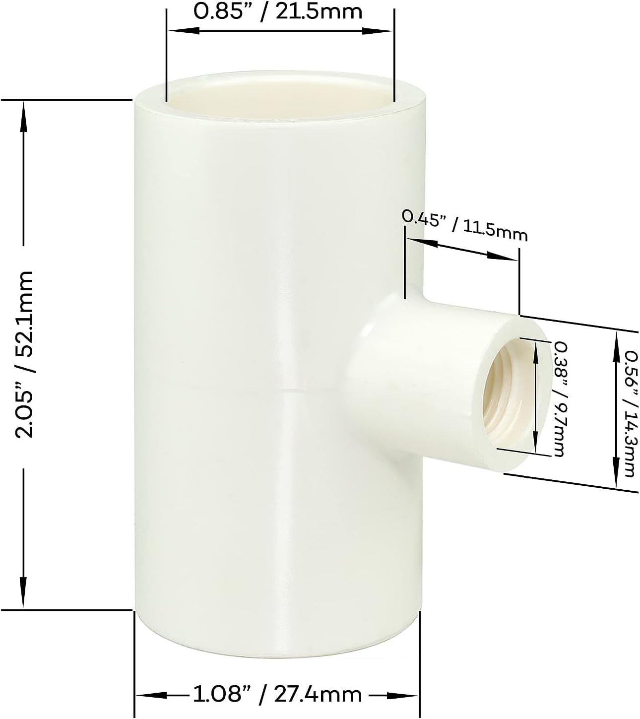 Cruzadel white PVC tees for poultry waterer simplify installation with tight seals.