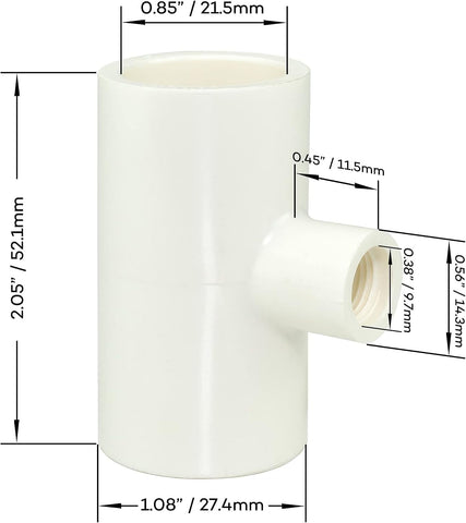 Cruzadel white PVC tees for poultry waterer simplify installation with tight seals.