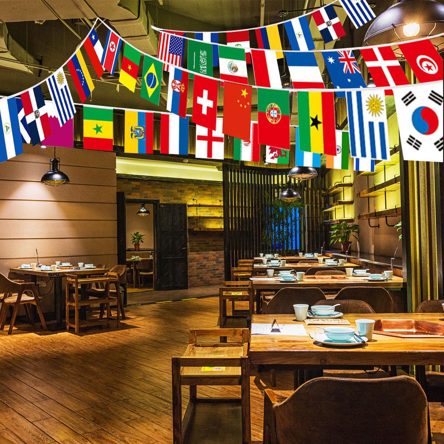 CrysGuard colorful flags banner adds festive global flair to events