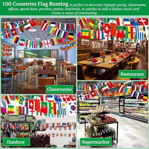 CrysGuard compact flags banner with easy hanging for quick setup