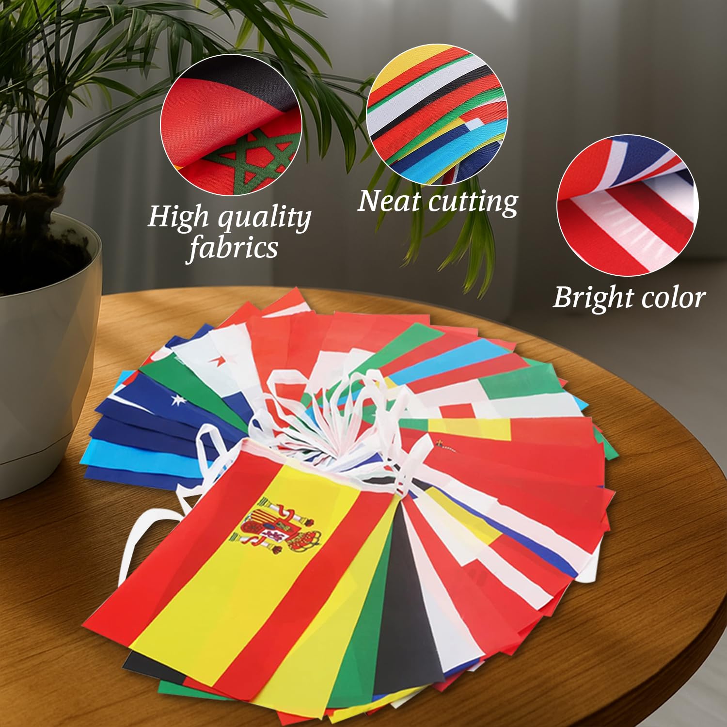 CrysGuard educational flags banner supports multicultural learning and display