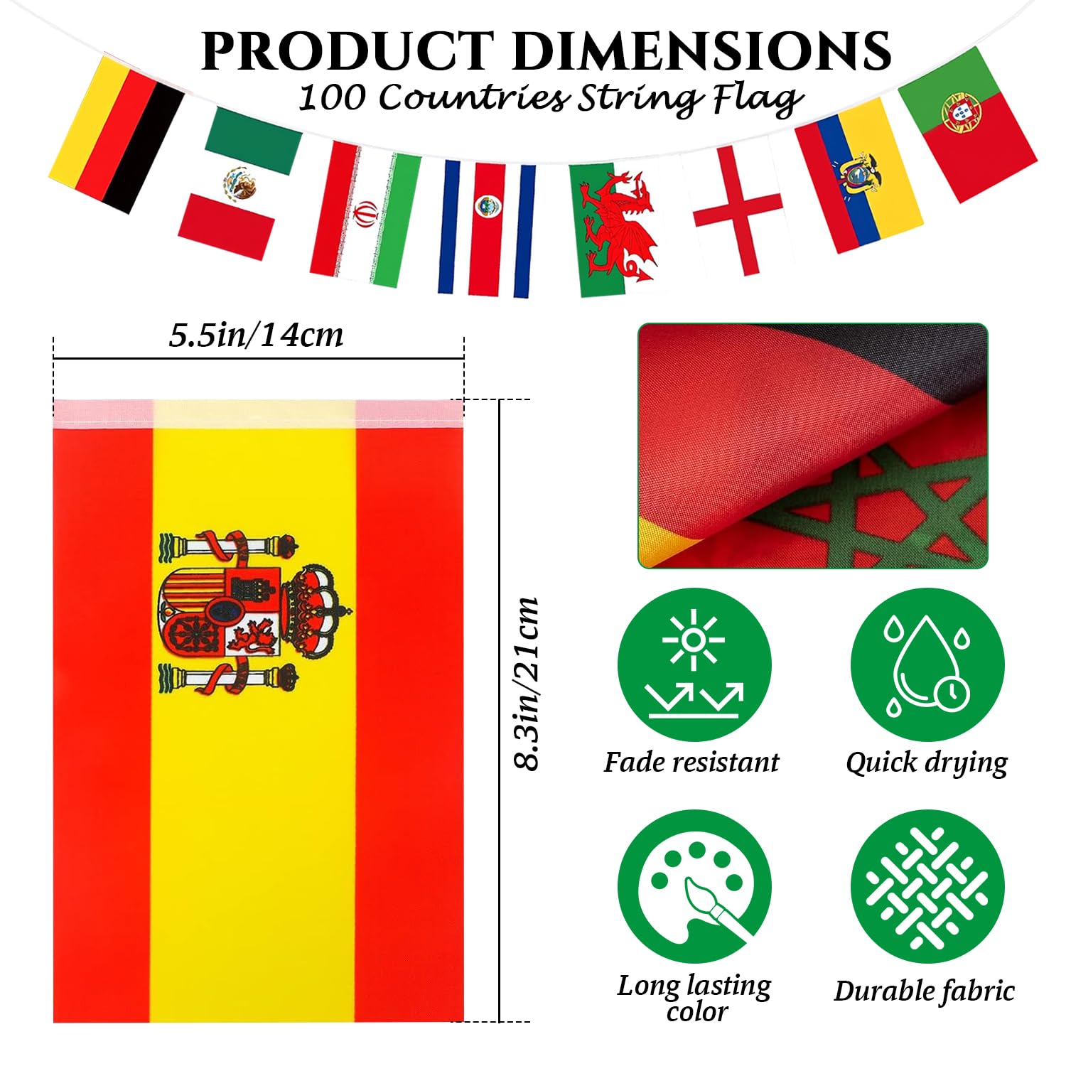 CrysGuard weather-resistant flags banner suitable for indoor and outdoor use