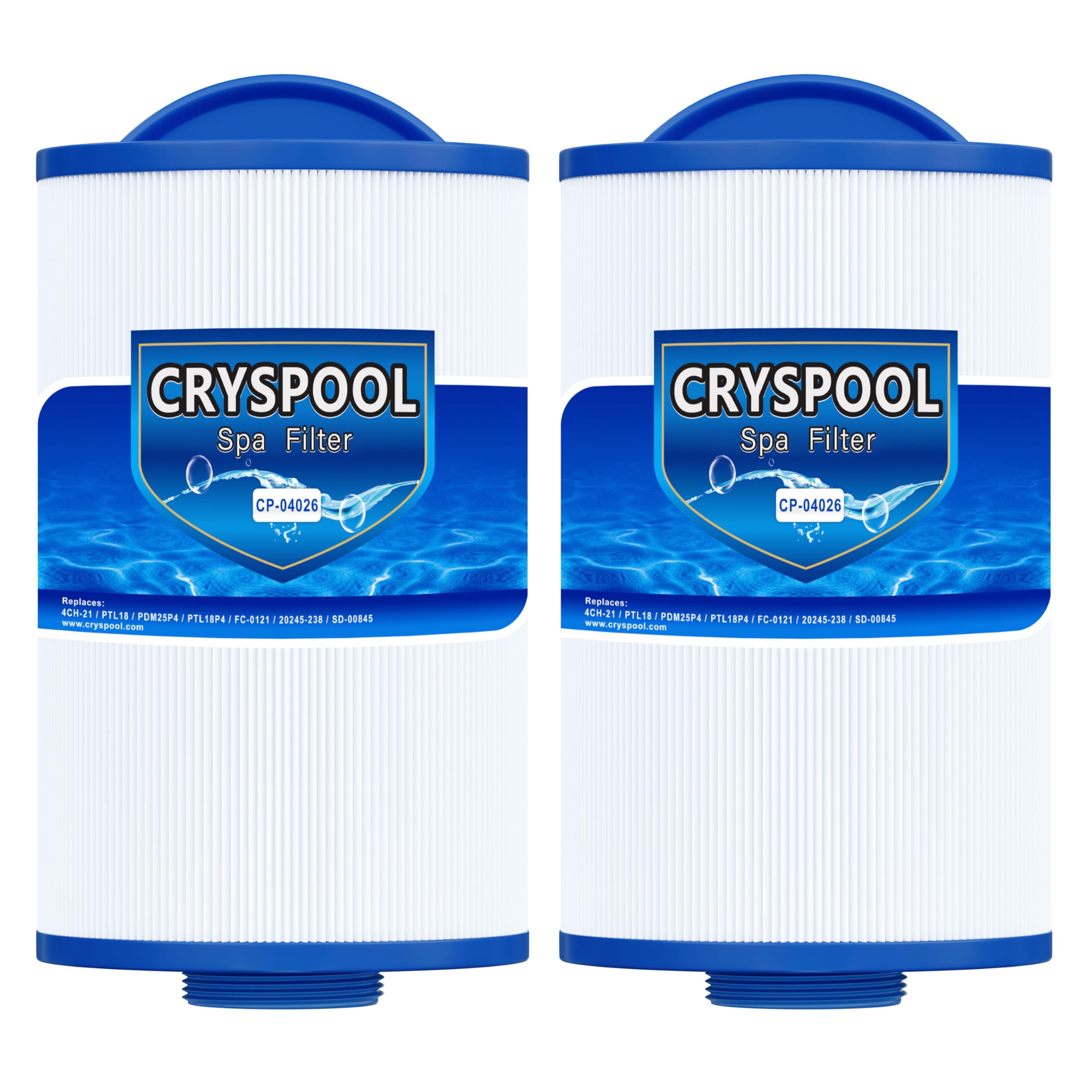 Cryspool 04026 filter compatibility with 4CH-21 and related spa models for cleaner water