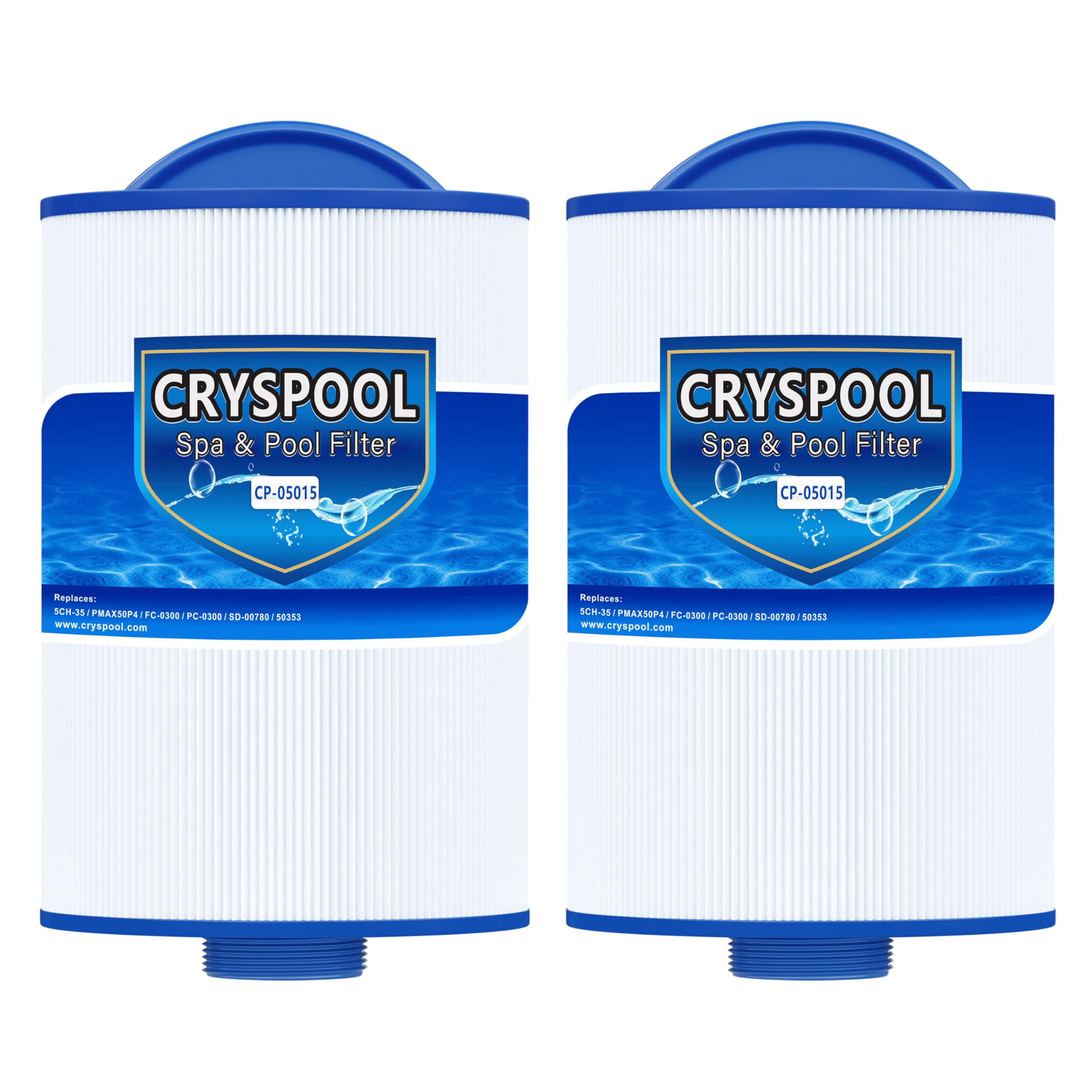 Cryspool 05015 spa filter length 8in for enhanced filtration in hot tubs