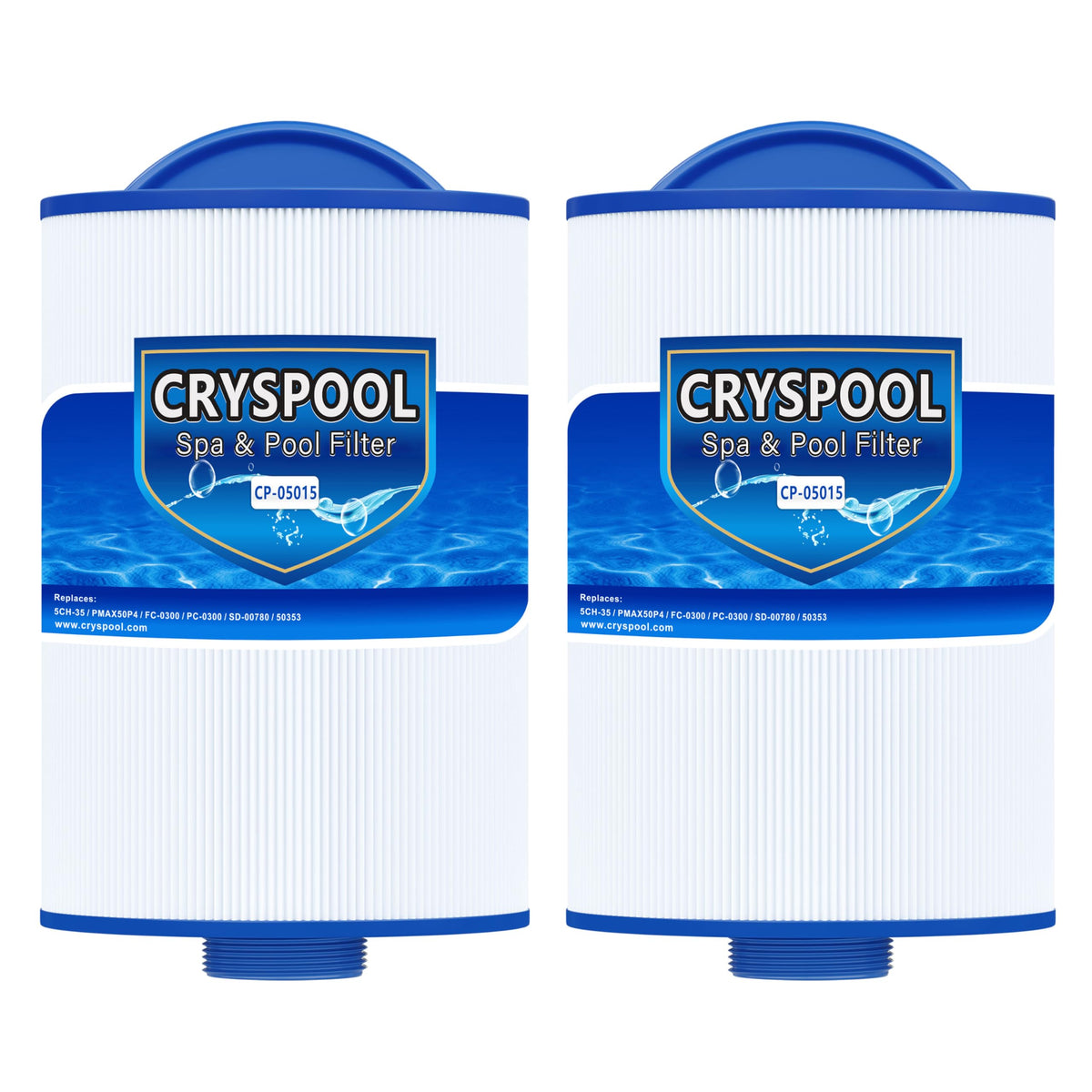 Cryspool 05015 spa filter length 8in for enhanced filtration in hot tubs