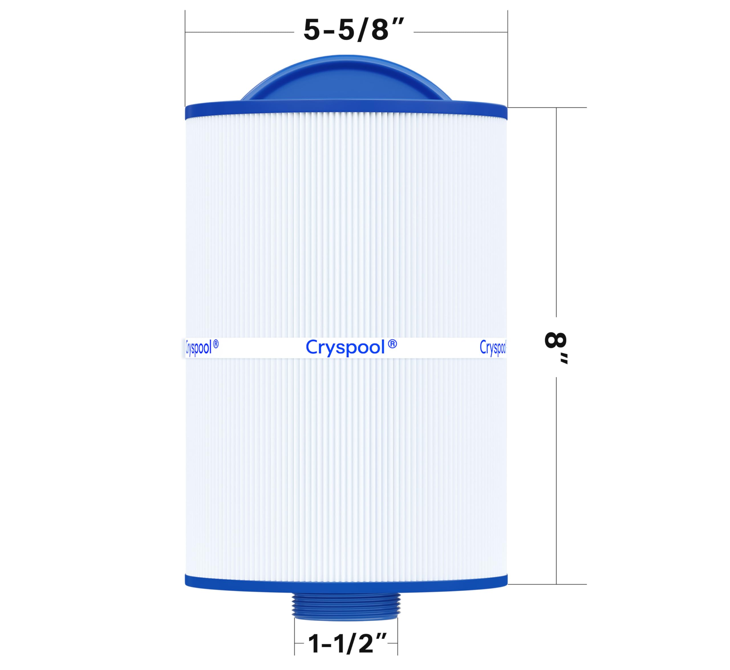 Cryspool 05015 spa filter mpt 1-1/2 for simple installation