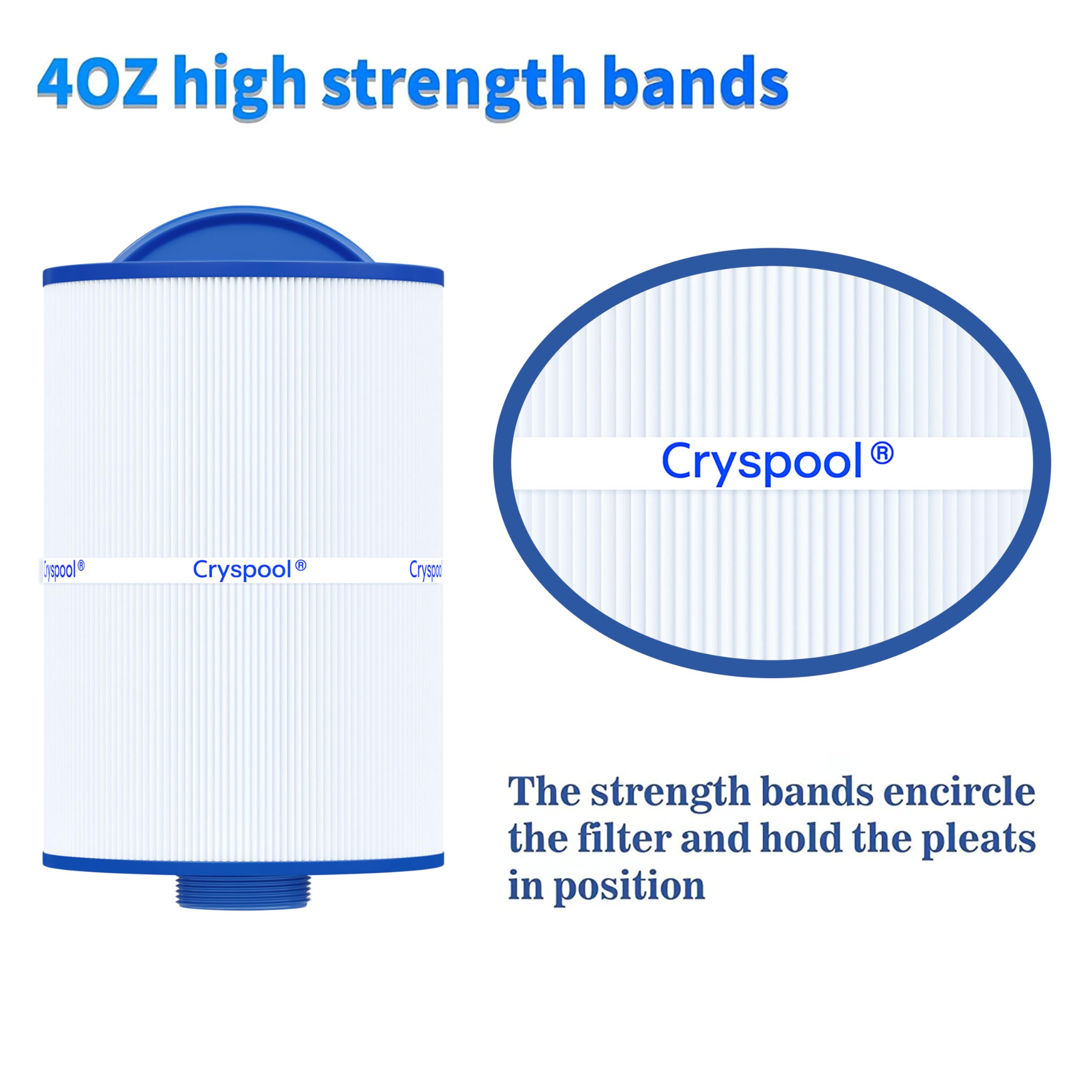 Cryspool 05015 trilobal fiber filter provides durable performance and higher dirt capture