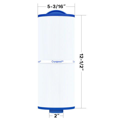 Cryspool 05039 filter top bar handle enables easy installation.