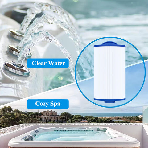 Cryspool 06012 filter features sturdy pleats and end caps for durability.