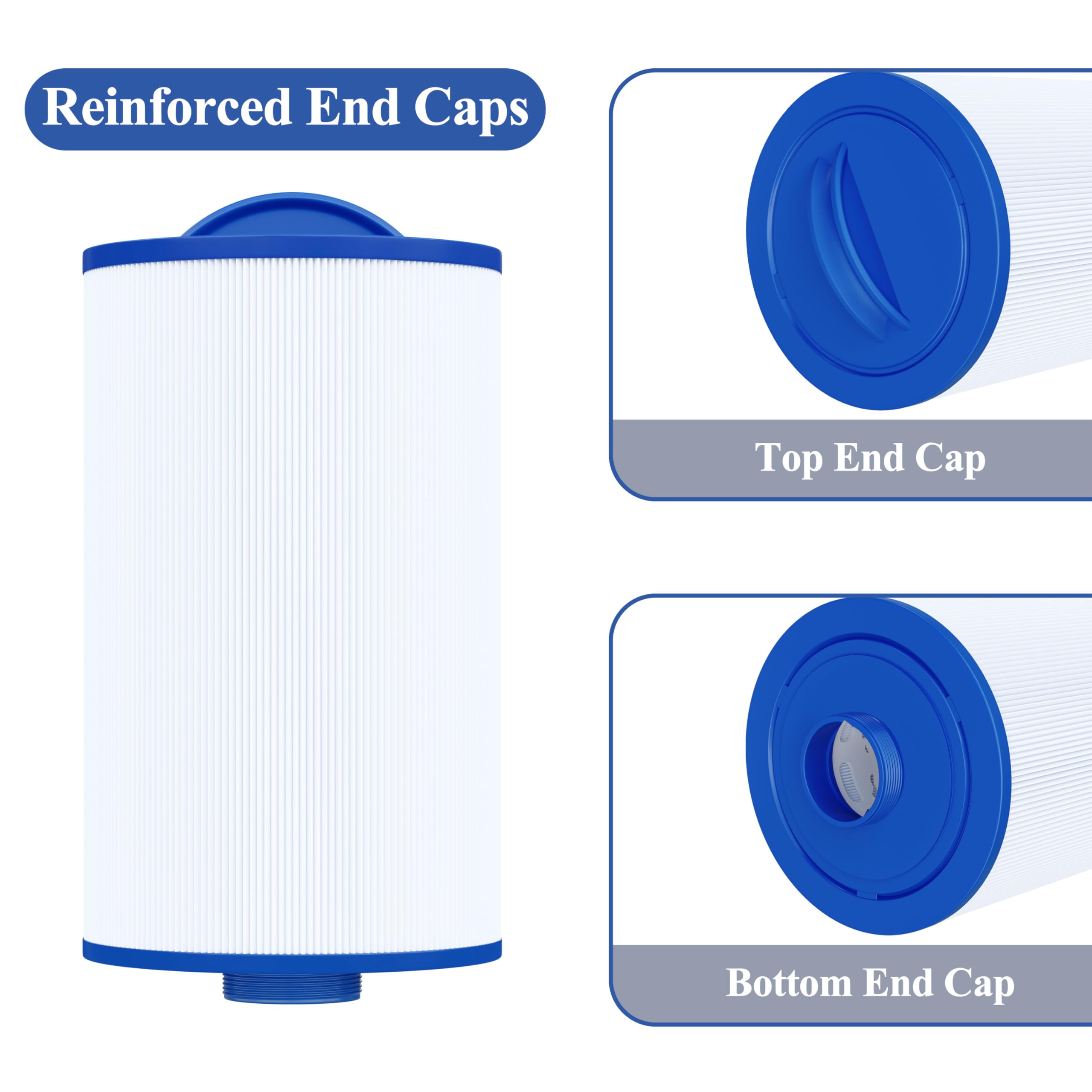Cryspool 06012 filter offers 40 sq ft filtration area for thorough cleansing.