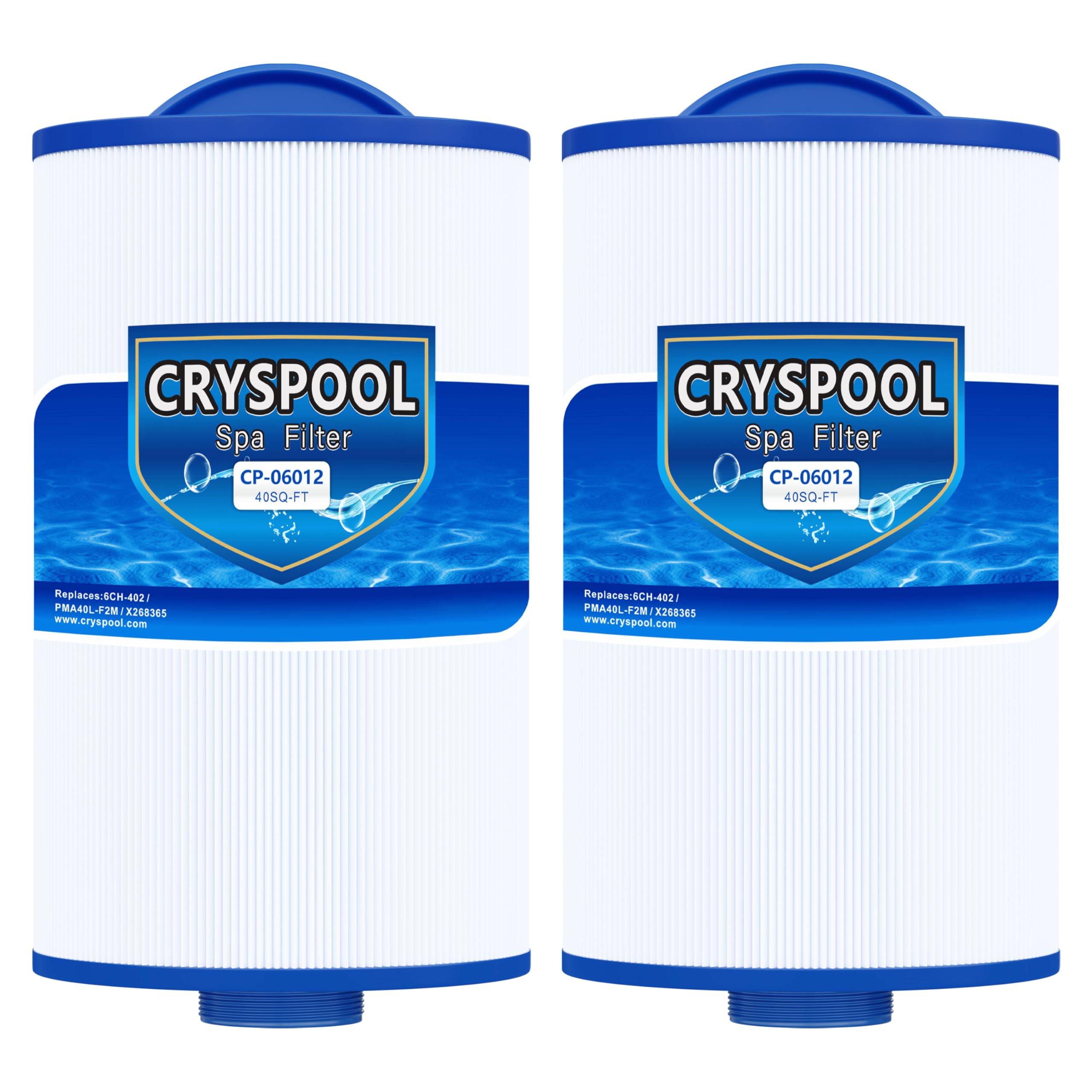 Cryspool 06012 filter with semi-circular top handle for easy installation.