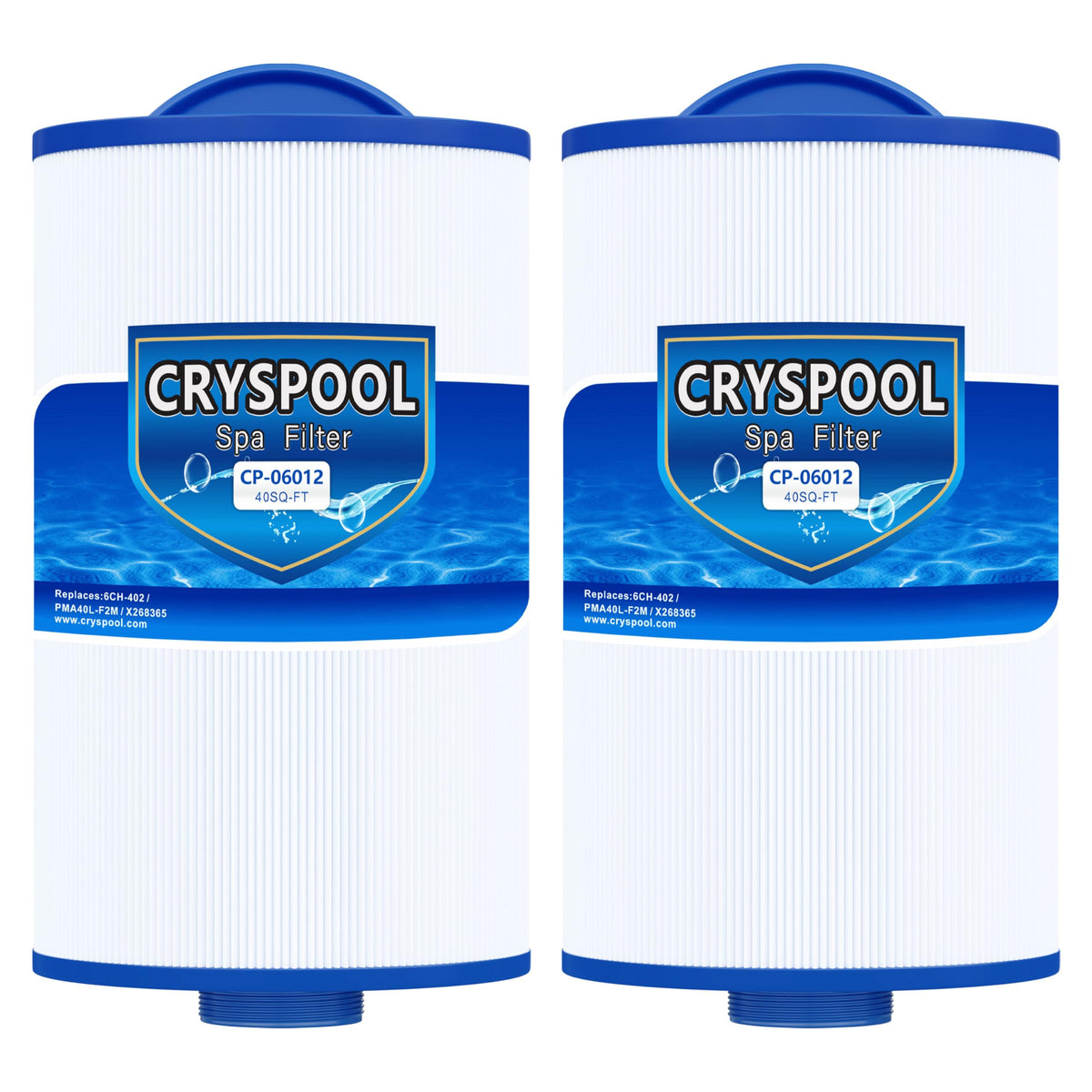 Cryspool 06012 filter with semi-circular top handle for easy installation.