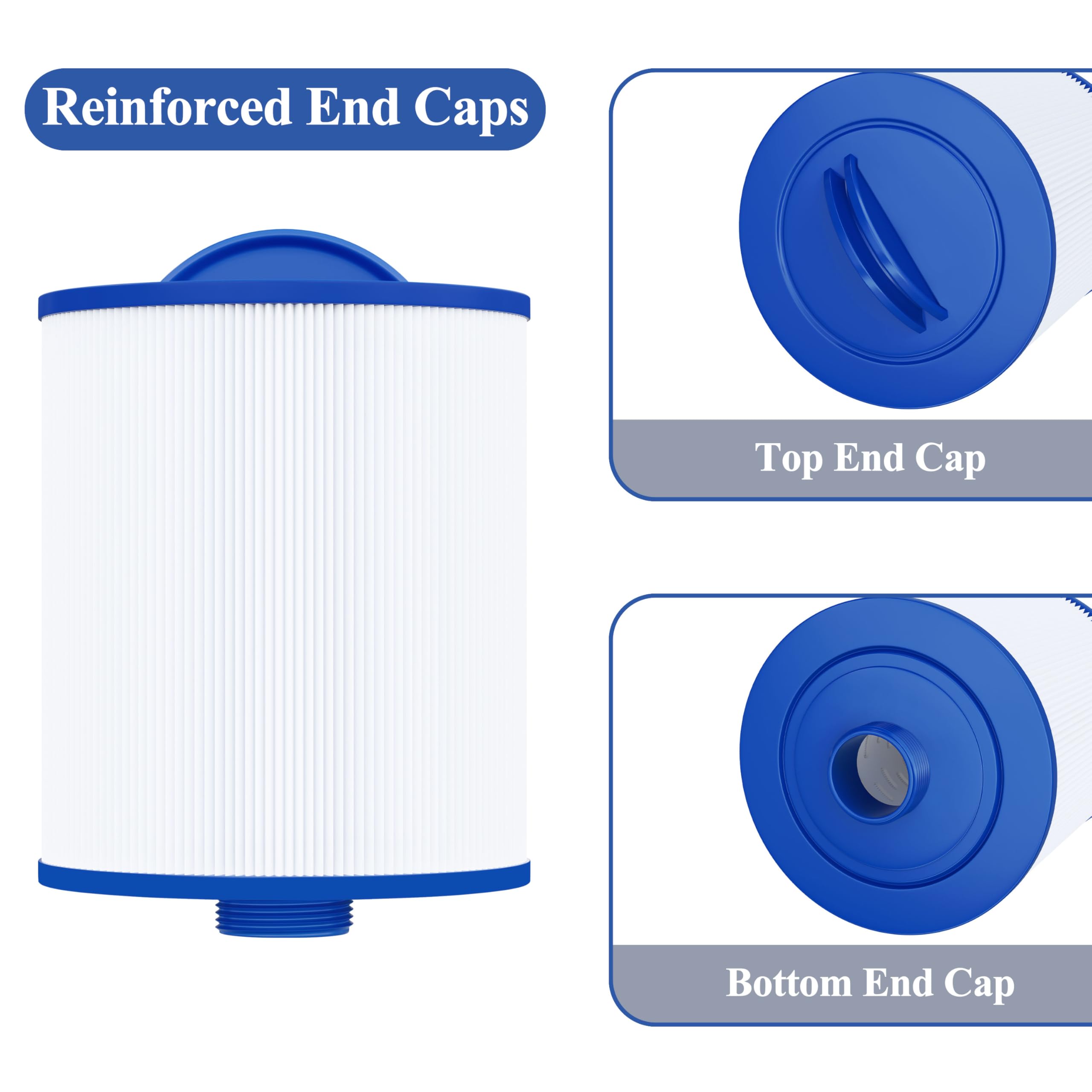 Cryspool 06045 filter top handle, convenient grip during cleaning.