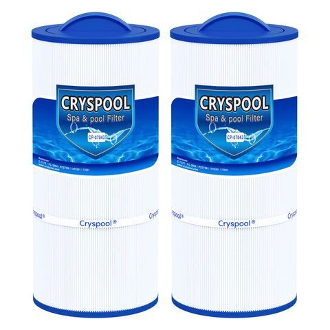 Cryspool 07043 filter compatible with Caldera spas showing 75 sq ft filtration