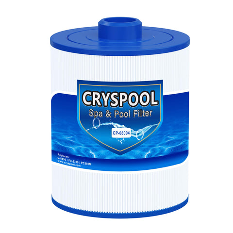Cryspool 08004 filter cartridge close-up showing trilobal fiber structure for durable filtration