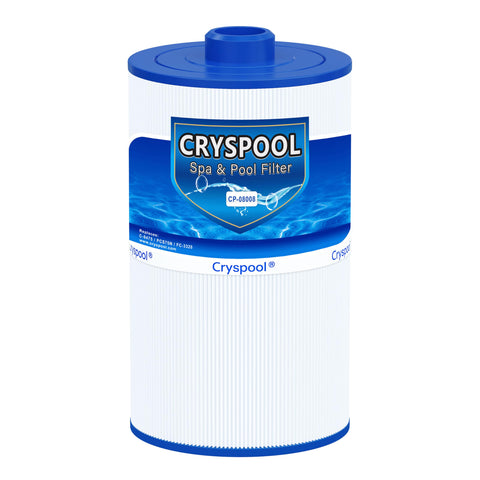 Cryspool 08008 filter assembly close-up with precise PCS75N compatibility
