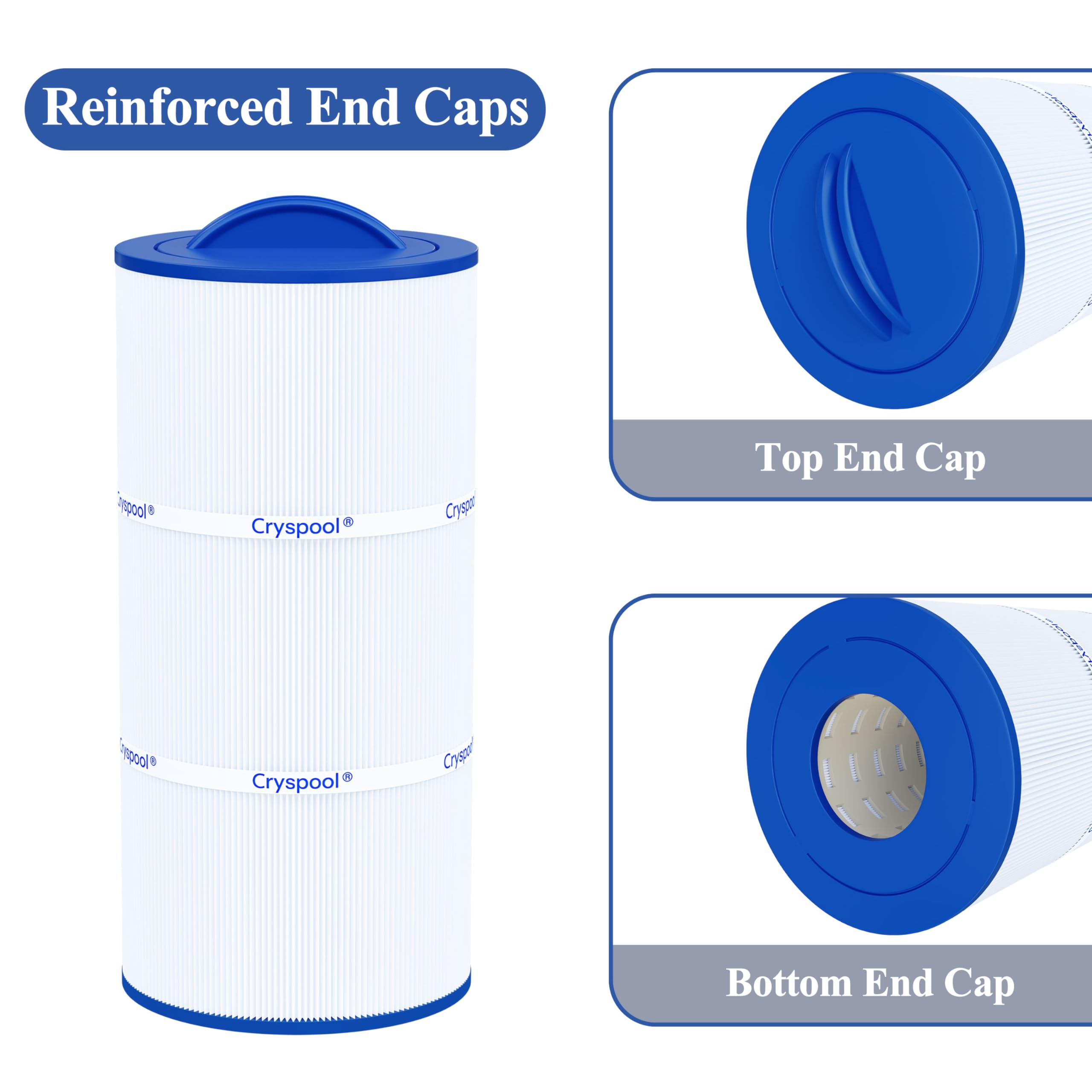Cryspool 08010 filter compatibility list image shows broad spa model coverage.