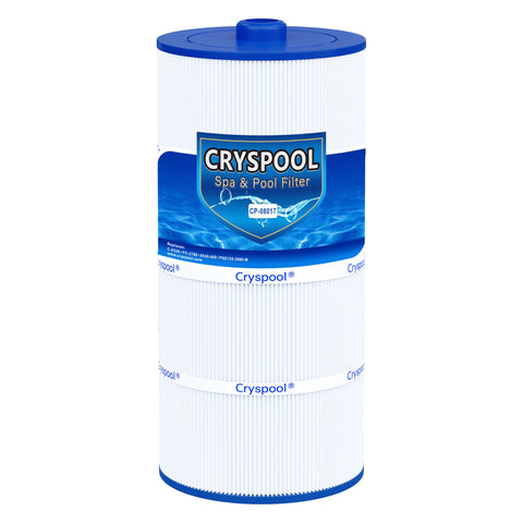 Cryspool 08017 filter top view highlights rugged construction for reliable spa filtration.