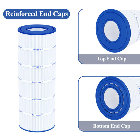 Cryspool 08032 filter easy cleaning preserves filtration performance.