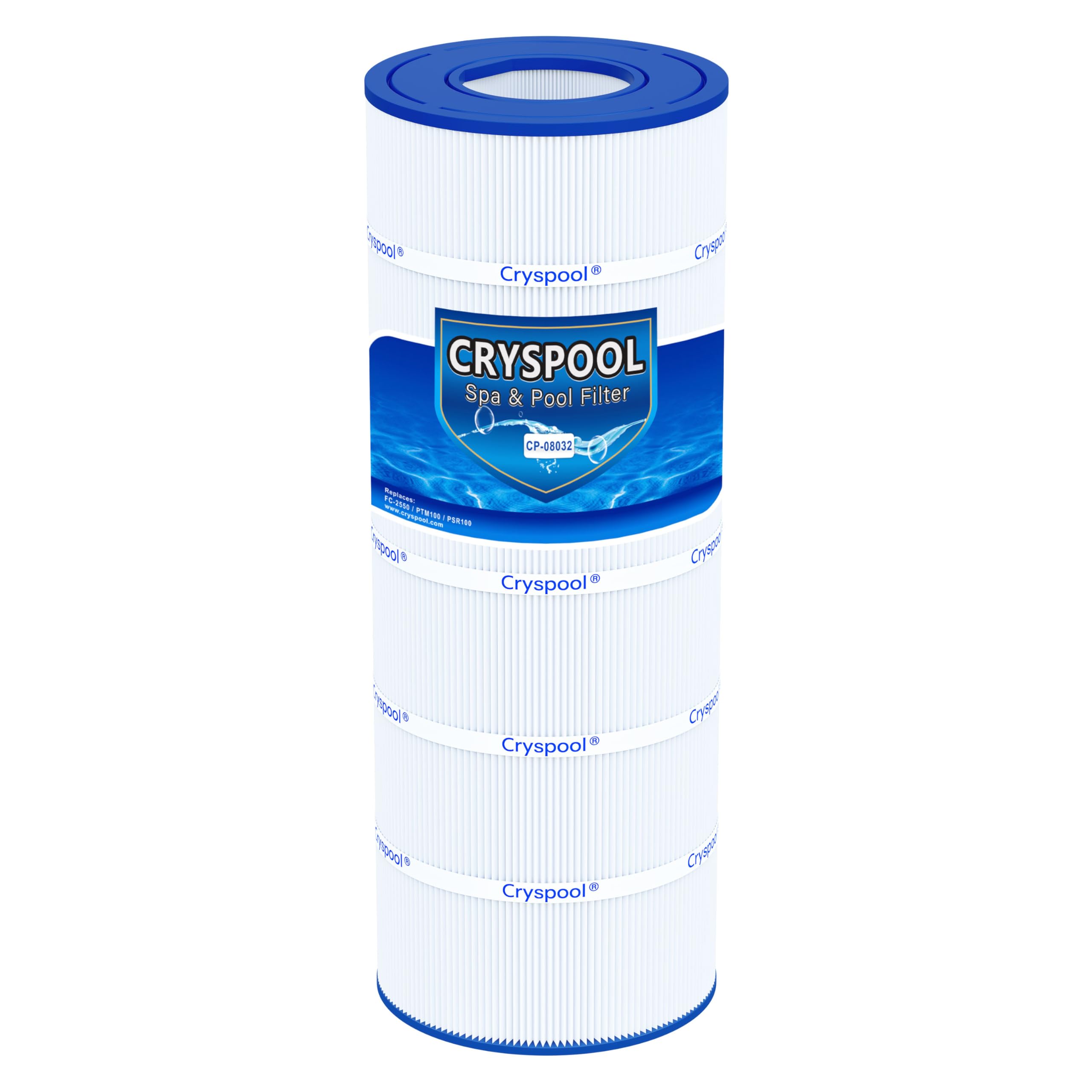 Cryspool 08032 filter length and diameter for proper fit.