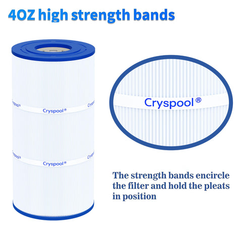 Cryspool 08045 filter cap detail illustrates secure fit and reliable sealing