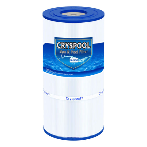Cryspool 08045 filter side view highlights enhanced filtration potential for clearer pool water