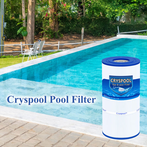 Cryspool 08046 filter installed in a Hayward system for consistent water clarity.